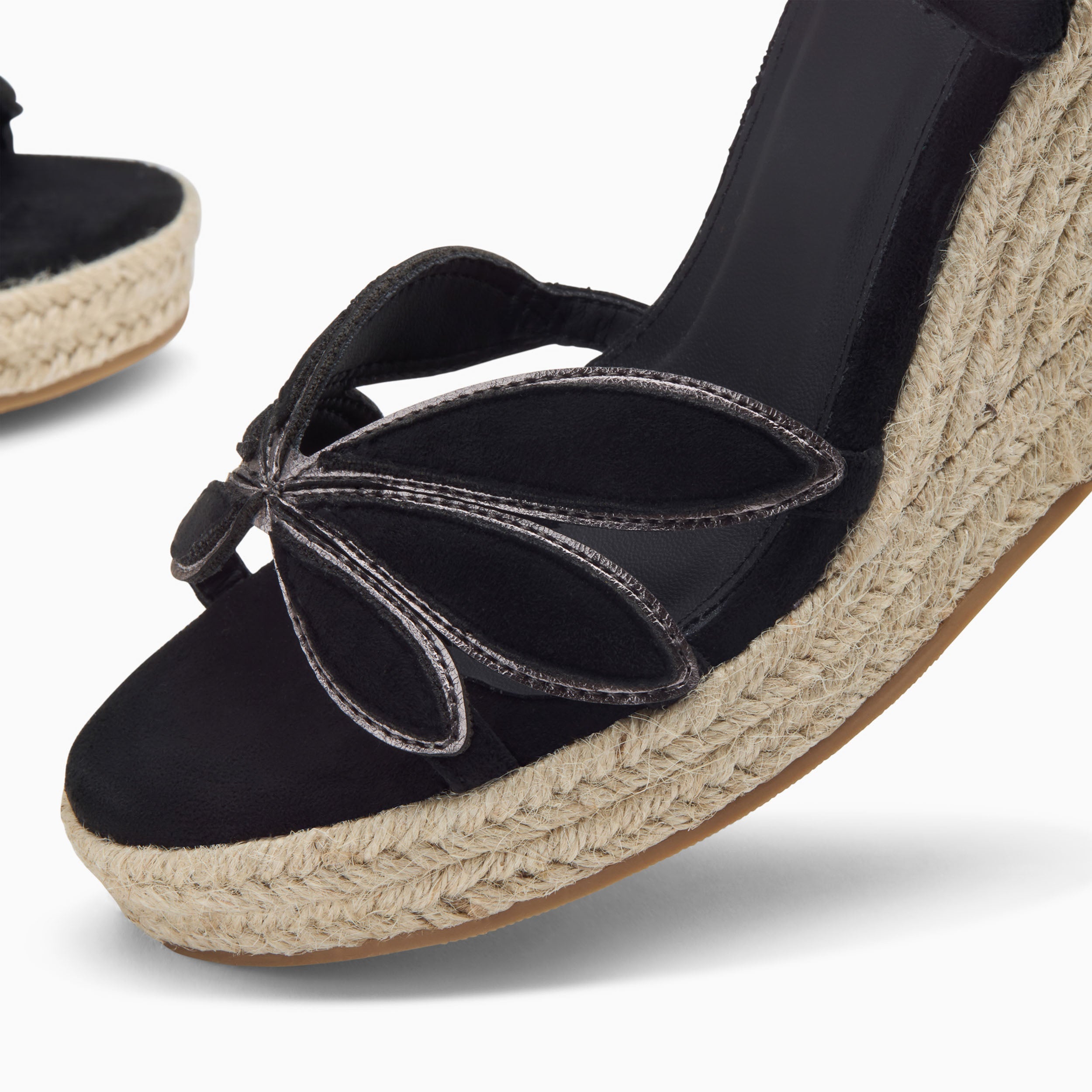 Sandales compensées Lenaëlle noires