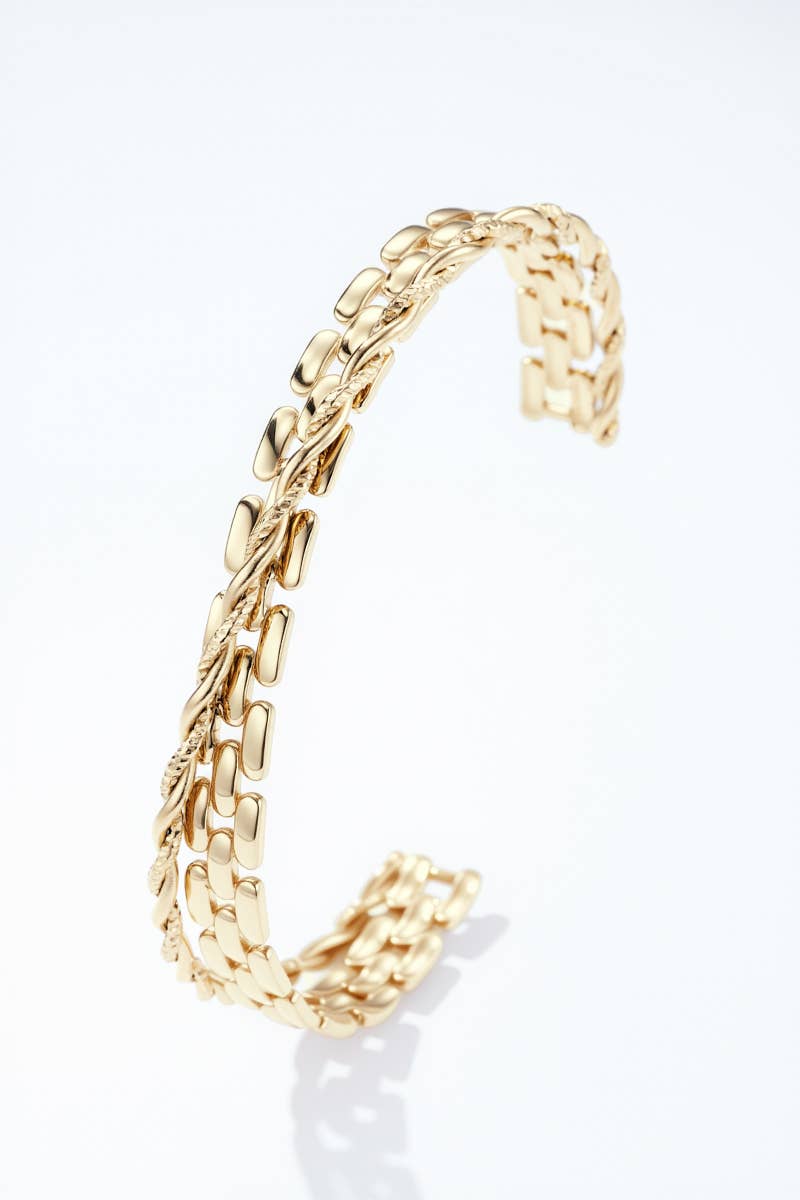 Bracelet jonc Lou – Doré