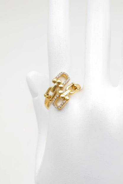 Bague ajustable Chloé – Dorée