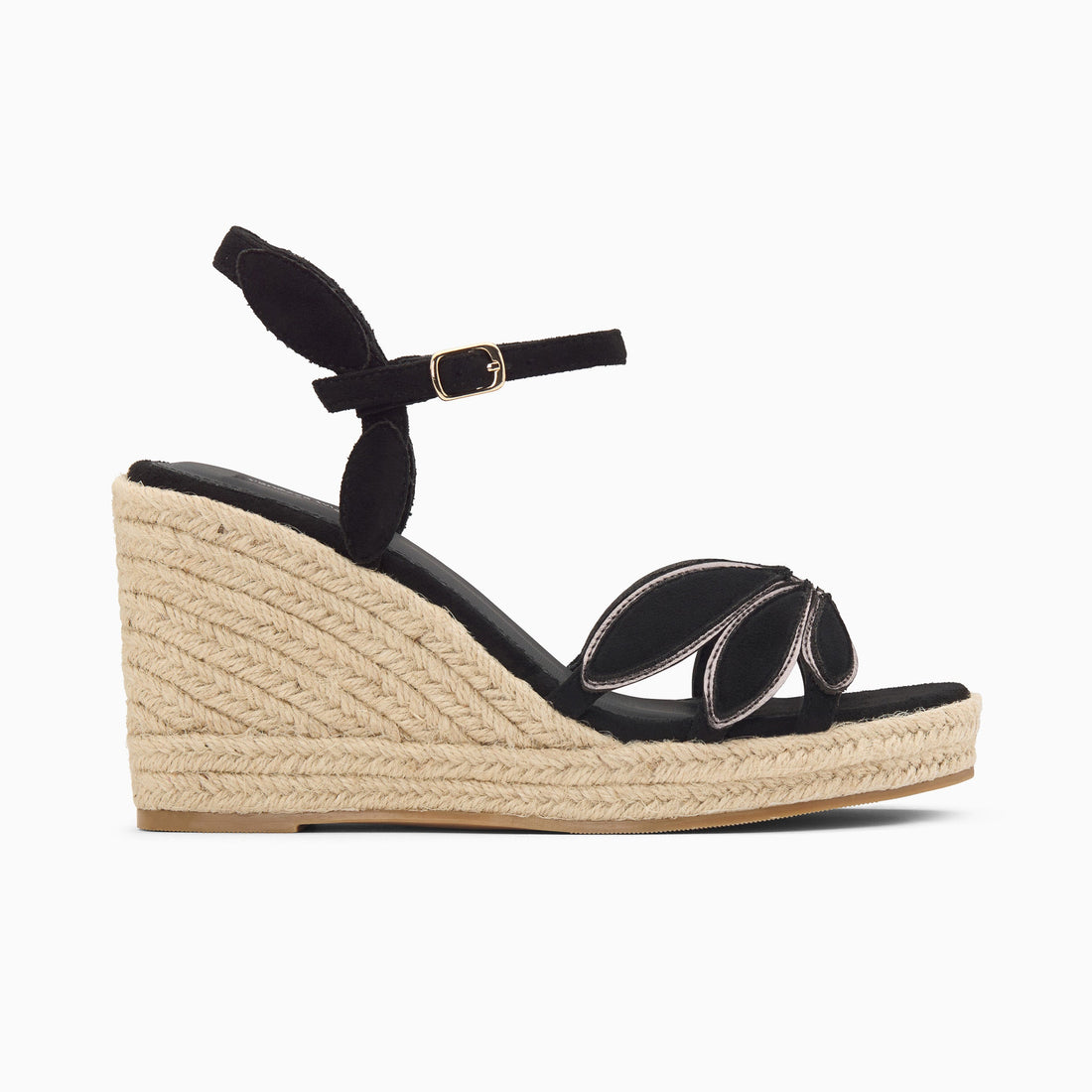 Sandales compensées Lenaëlle noires