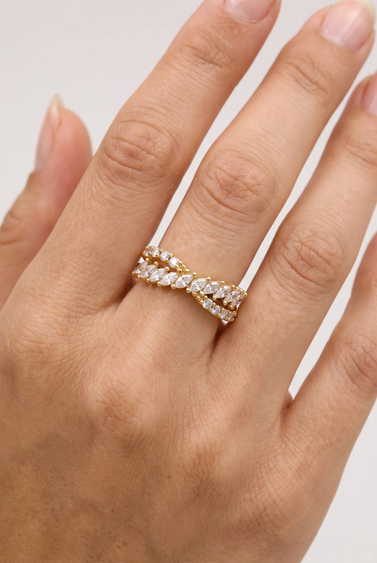 Bague ajustable Julia – Dorée